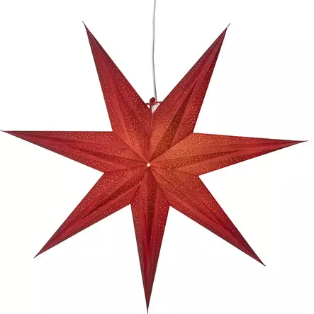 PAPERITÄHTI HOLLY 75CM PUNAINEN - Jouluvalot ja kausivalot - 9705 - 1