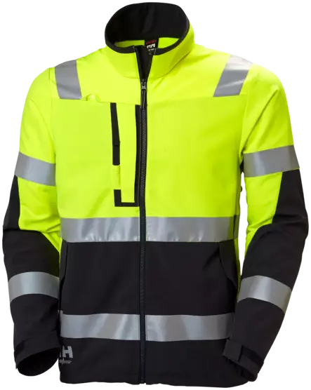 TAKKI STRETCH SOFTSHELL L ALNA 4X FL.KEL/T.HARMAA - Huomiotakit - 1915 - 1