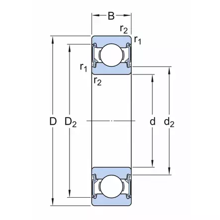 URAKUULALAAKERI 25X52X15 C3 SKF - Laakerit - 8825 - 2