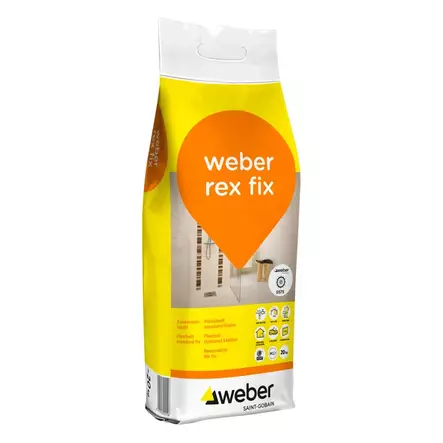 WEBER REX FIX SANEERAUSLAASTI 20KG 3KG/M2 - Saneerauslaastit ja kiinnityslaastit - 7385 - 1