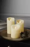 LED-KYNTTILÄ 10 CM BEIGE - Jouluvalot ja kausivalot - 9715 - 3