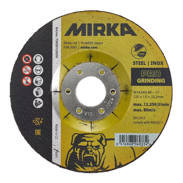 HIOMALAIKKA 125X7X22,2MM MIR1944 MIRKA PRO GRINDING - Hiomalaikat - 3456 - 1