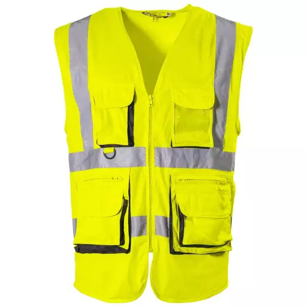 HUOMIOLIIVI 2XL FL.KELT MULTI POCKET LK2 - Heijastinliivit - 8686 - 1