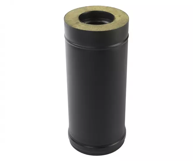 JEREMIAS ECO SAUNAPIIPUN JATKO-OSA 1000mm / ø 115 mm MUSTA - Savupiiput - 7006 - 1