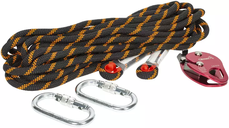 KÖYSI 10M KERMATEL + JARRU + 2KPL KARBIINIHAKA - Köydet, kiinnitysliinat ja narut - 1026 - 1