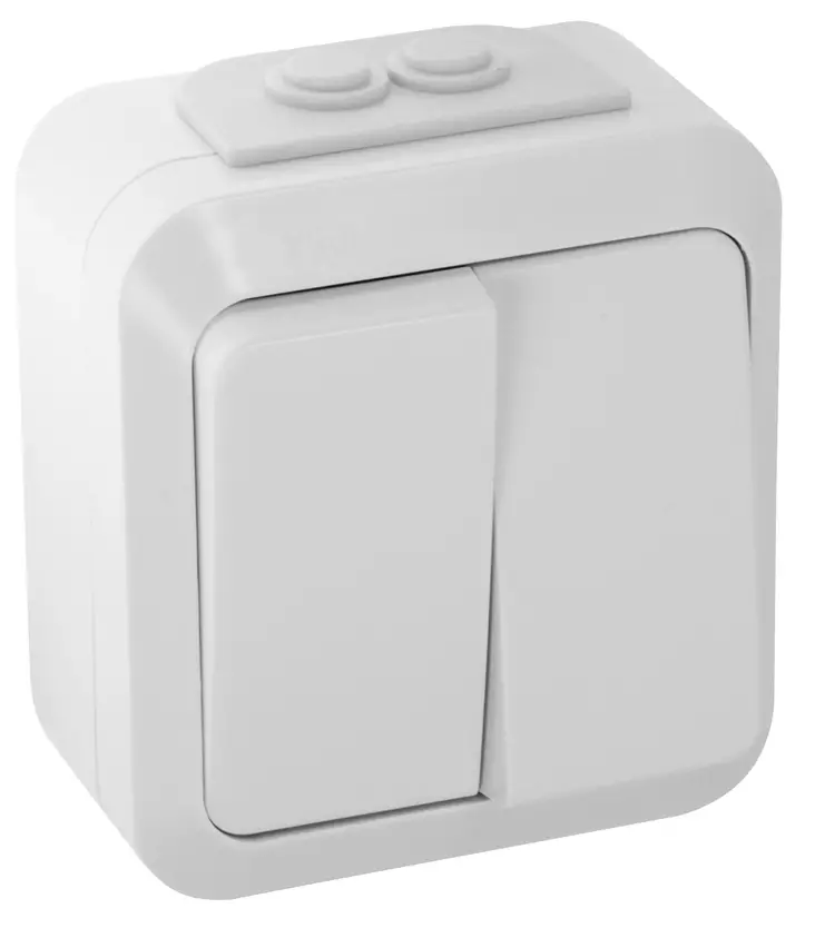 KYTKIN 2-OSAINEN IP54 PINTA-ASENNUS - Pistorasiat ja kytkimet - 3206 - 1