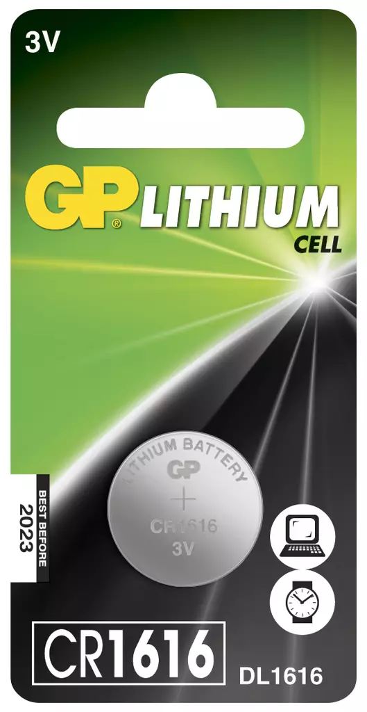 NAPPIPARISTO 3V CR1616 LITHIUM 1KPL - Paristot - 1016 - 1