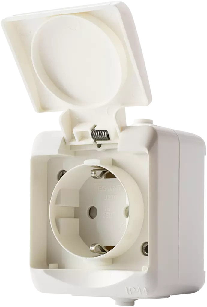 PISTORASIA 1-OS KANNELLINEN IP44 - Sähköasennustarvikkeet, rasiat ja sulakkeet - 256 - 1