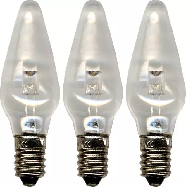VARALAMPPU UNIVERSAL LED E10 0,2W 10-55V 3KPL/PKT - Jouluvalot ja kausivalot - 9726 - 1