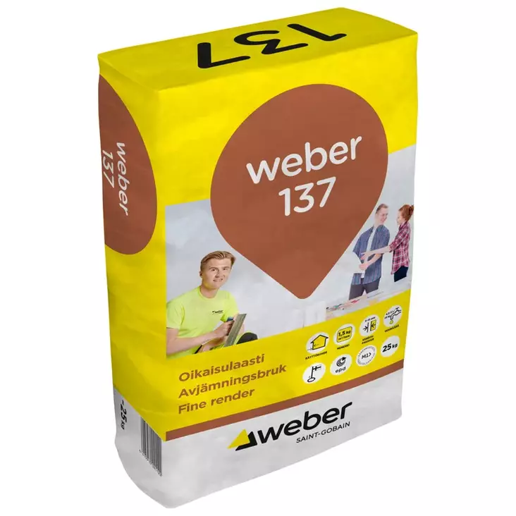 WEBER 137 OIKAISULAASTI 25KG - Tasoitteet - 7136 - 1