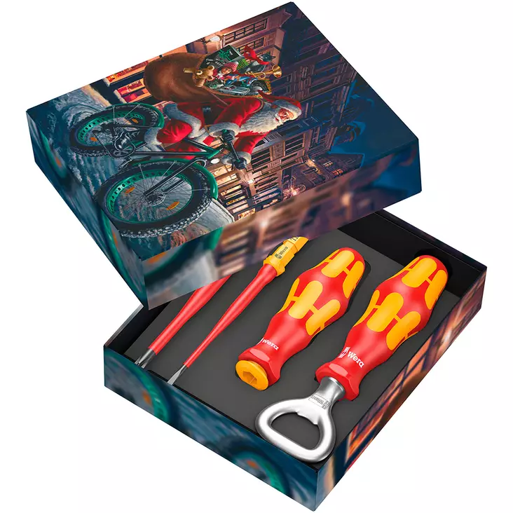 WERA KRAFTFORM VDE-SET JOULULAHJASETTI - Ruuvimeisselisarjat - 9376 - 1