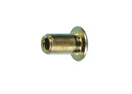 KORISTEMUTTERI M6X12X15MM MESSINGÖITY KORISTEKANTA - Kalustehelat - 7356 - 1