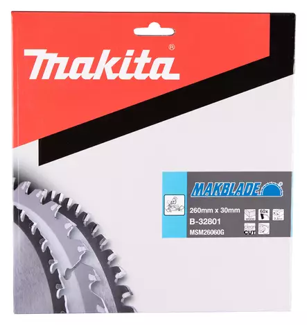 MAKITA PYÖRÖSAHANTERÄ PUULLE 260X30X2,3 Z-60 B-32801 - Pyörösahanterät - 8926 - 2