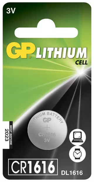 NAPPIPARISTO 3V CR1616 LITHIUM 1KPL - Paristot - 1016 - 1