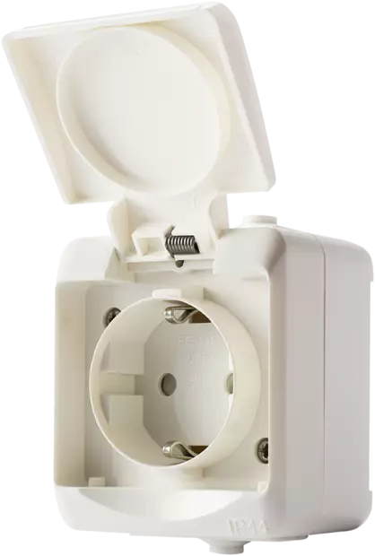 PISTORASIA 1-OS KANNELLINEN IP44 - Sähköasennustarvikkeet, rasiat ja sulakkeet - 256 - 1