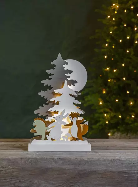 PÖYTÄKORISTE FOREST FRIENDS 44CM - Jouluvalot ja kausivalot - 9716 - 2
