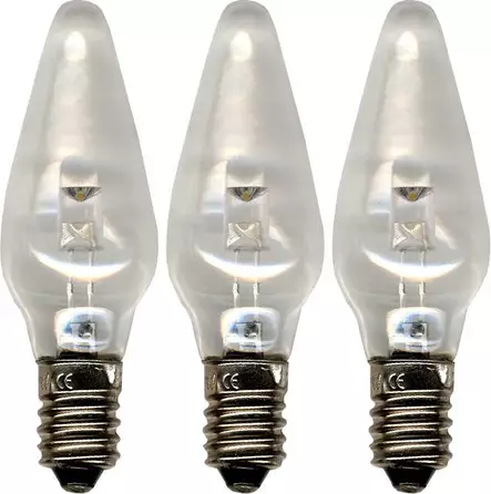 VARALAMPPU UNIVERSAL LED E10 0,2W 10-55V 3KPL/PKT - Jouluvalot ja kausivalot - 9726 - 1