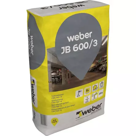 WEBER JB 600/3 JUOTOSLAASTI C50/60-4 25KG - Kuivabetonit - 7286 - 1