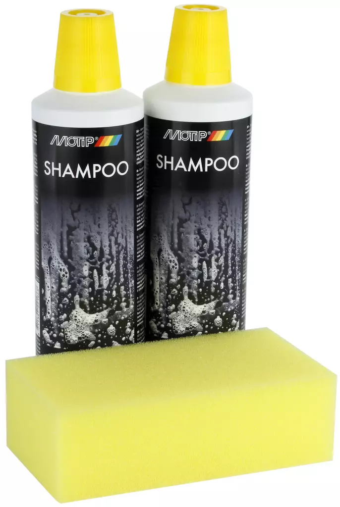 AUTOSHAMPOO PESU JA KIILLOTUS MOTIP 2X500L+SIENI - Ajoneuvojen puhdistus- ja hoitoaineet - 3257 - 1