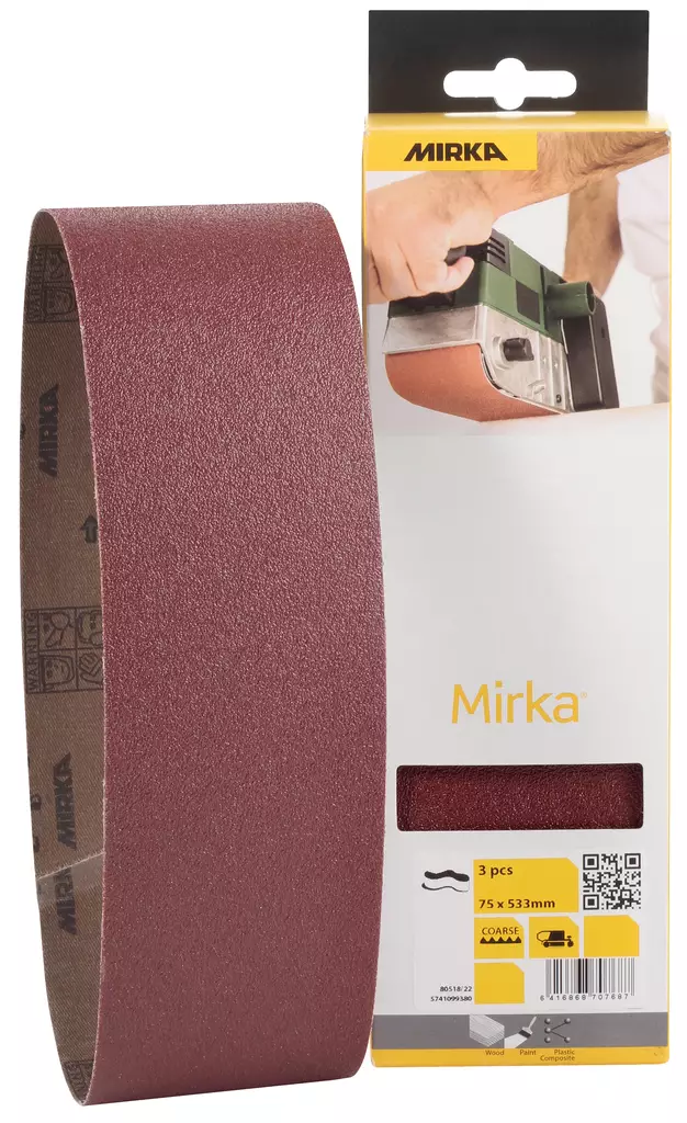 HIOMANAUHA 75X533MM P80 HIOLIT XO 3KPL - Käsihiomatarvikkeet - 887 - 1