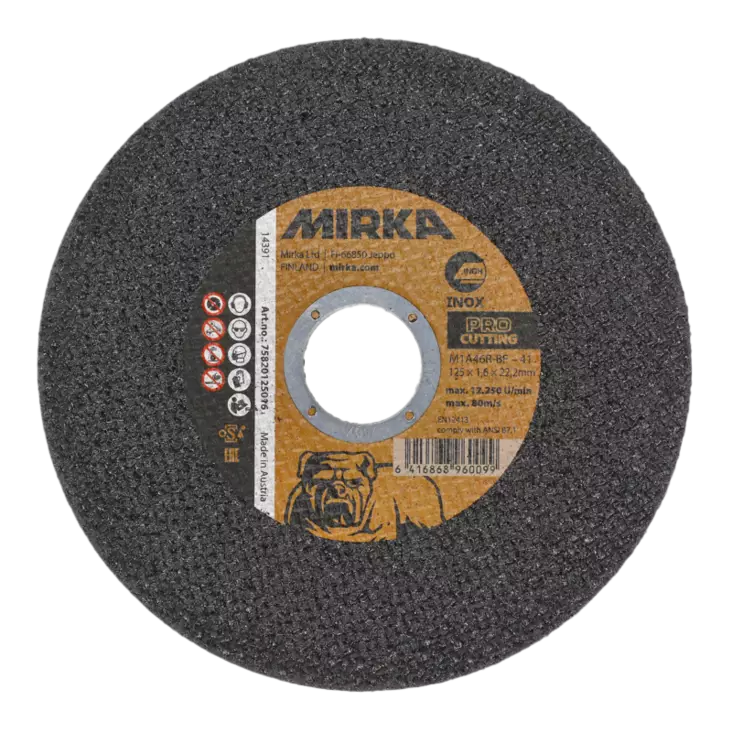 KATKAISULAIKKA 125X1,6X22,2MM MIR1939 MIRKA PRO - Katkaisulaikat - 3457 - 1