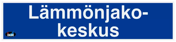 OPASTE 200X50 LÄMMÖNJAKOKESKUS, MUOVI - Kilvet, opasteet ja liikenteenohjaus - 157 - 1