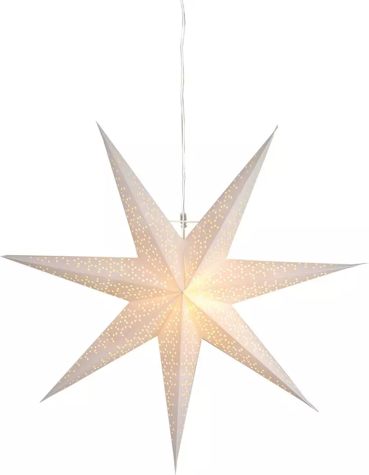 PAPERITÄHTI 70CM DOT STAR VALKOINEN - Jouluvalot ja kausivalot - 9727 - 1