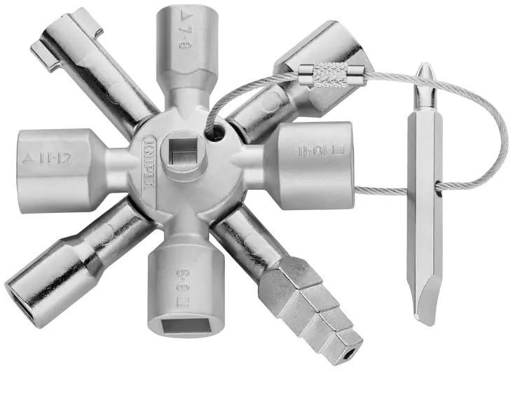 SÄHKÖKAAPPIAVAIN 10-OS. 00 11 01 KNIPEX - Sähköasennustarvikkeet, rasiat ja sulakkeet - 2237 - 1