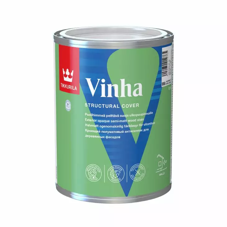 VINHA 0,9L VC PEITTÄVÄ SUOJA PUULLE SÄVYTETTÄVÄ - Peittävät puunsuojat - 5177 - 1