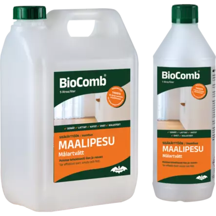 BIOCOMB MAALIPESU 1L SOKEVA SISÄKÄYTTÖÖN - Maaliohenteet ja pesuaineet - 8207 - 1