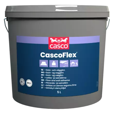 CASCO LATTIA- JA SEINÄLIIMA 1L CASCOFLEX M1 4-6M2/L CAS-49481 - Liimat ja tiivistysmassat - 5977 - 1