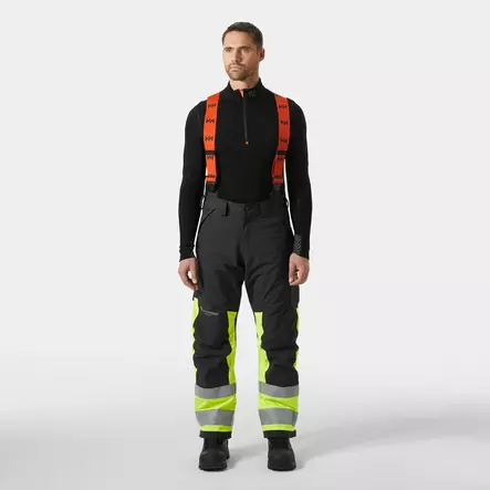 HELLY HANSEN KUORIHOUSUT C52 ALNA 2.0 FL.KELTAINEN/HARMAA - Talvityöhousut - 9047 - 1
