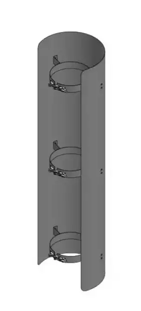 JEREMIAS SAVUPUTKEN SUOJA XL 1000mm Ø 115 MUSTA - Savupiiput - 9147 - 1