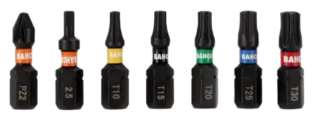 KÄRKI T15 25MM 1/4" IMPACT 10KPL BAHCO 66IM/T15C-10P - Ruuvauskärjet ja ruuvaustarvikkeet - 8257 - 1