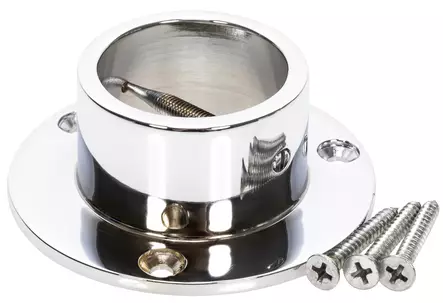 KÖYDEN SEINÄKIINNIKE MAN689012 KROMI 36MM - Köydet, kiinnitysliinat ja narut - 3747 - 1