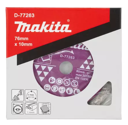 MAKITA TIMANTTIKATKAISULAIKKA LAATALLE 76 x 10 x 1,4mm - Katkaisulaikat - 8967 - 2