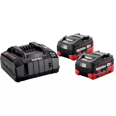METABO AKKU/LATURIPAKETTI 2 x LiHD 5.5 Ah - Akut ja laturit - 5607 - 1