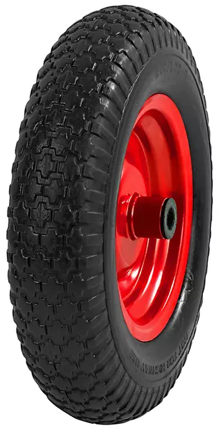 PYÖRÄ 4.00X8 MET/LIUKUL. PUHKEAMATON TÄYDELLINEN - Kalustepyörät - 2837 - 1