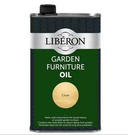 ULKOKALUSTEÖLJY LIBERON 1000ML KIRKAS - Vahat, öljyt ja petsit - 8517 - 1