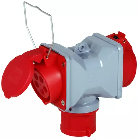 VOIMAVIRTA ADAPTERI 16A 400V/ 2X400V - Jatkojohdot, kelat ja tarvikkeet - 3067 - 1