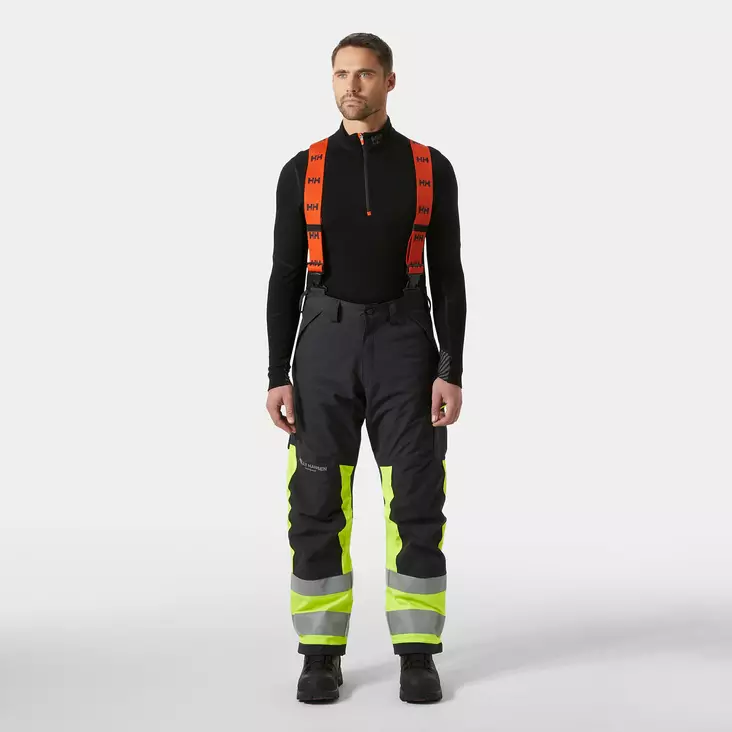 HELLY HANSEN KUORIHOUSUT C50 ALNA 2.0 FL.KELTAINEN/HARMAA - Talvityöhousut - 9048 - 1