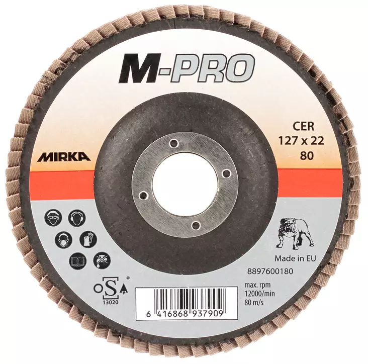 LAMELLILAIKKA 127MM INOX MIR1389 MIRKA M-PRO G60 CER - Hiomalaikat - 3758 - 1