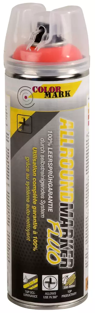 MAALI MERKINTÄ 500ML PUNAINEN FLUORI 360AST - Tie- ja merkintämaalit - 968 - 1