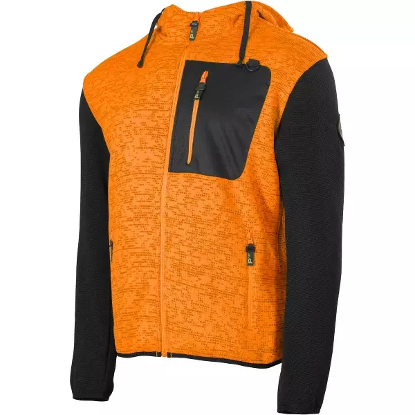 PATRON INDIUM FLEECE NEULETAKKI ORANSSI/MUSTA PAT568 - Fleecetakit - 9318 - 1