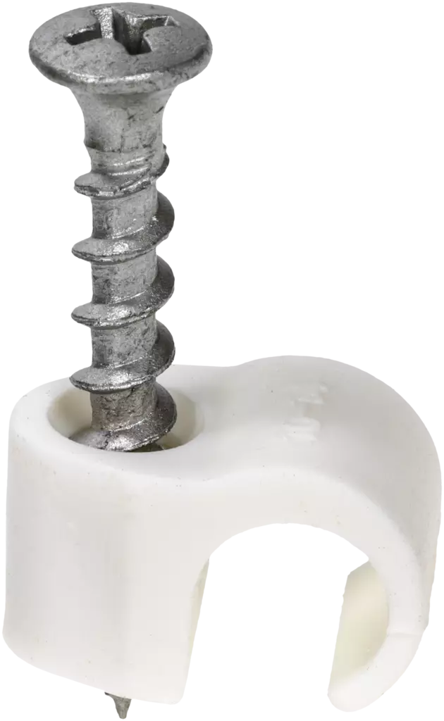 RUUVIKIINNIKE 10-14MM VALKOINEN 100KPL - Sähköasennustarvikkeet, rasiat ja sulakkeet - 2138 - 1