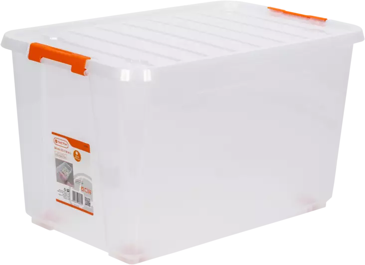 SÄILYTYSLAATIKKO 52L TACTIX TRANSPARENT - Kuljetuslaatikot - 3918 - 1