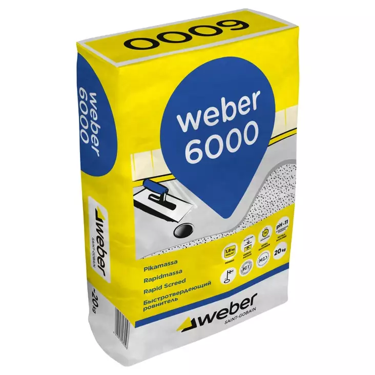 WEBER 6000 PIKAMASSA 20 KG - Tasoitteet - 6718 - 1