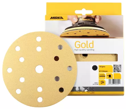 HIOMAPYÖRÖ 150MM 15R P40 GOLD 10KPL - Käsihiomatarvikkeet - 2718 - 1