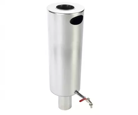JEREMIAS PIIPPUSÄILIÖ 25 L PYÖREÄ 115mm ø RST - Savupiiput - 7408 - 1