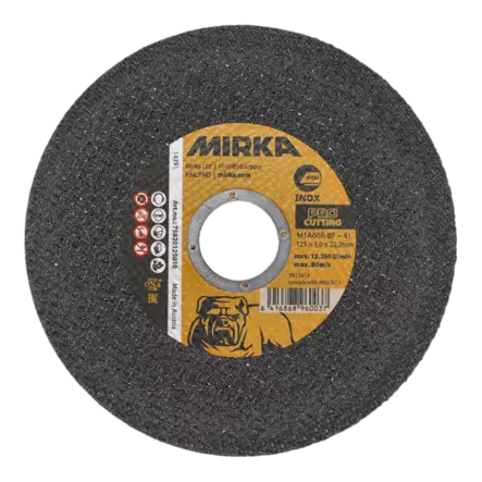 KATKAISULAIKKA 125X1,0X22,2 MIR1938 MIRKA PRO - Katkaisulaikat - 3458 - 1